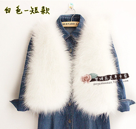 Сезон уборки специальное предложение женщины корейский elmo жилет шуба жилет искусственная кожа Трава пальто пальто хайнинг шуба