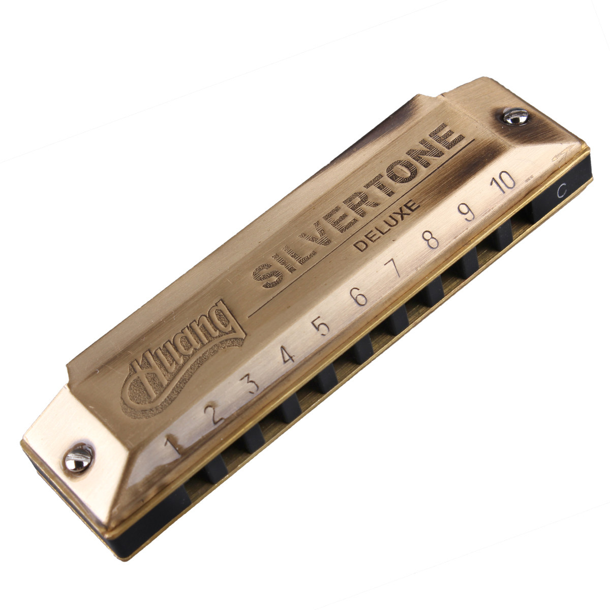 Huang Yellow Card 103 ретро квадрат Десять лунок губная гармоника C Отрегулируйте 10 отверстий brooklyn Сан - губная гармоника