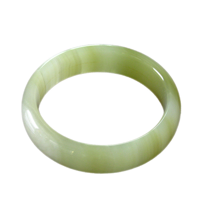 Этническая ретро природная руда из нефрита, белый женский браслет, этнический стиль